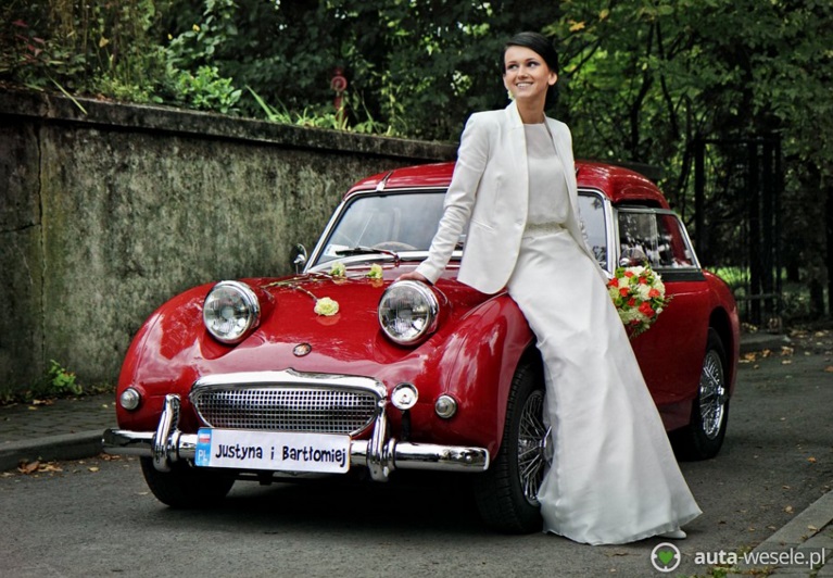Austin Healey Frog Eye, 1958 - auto na ślub w Krakowie