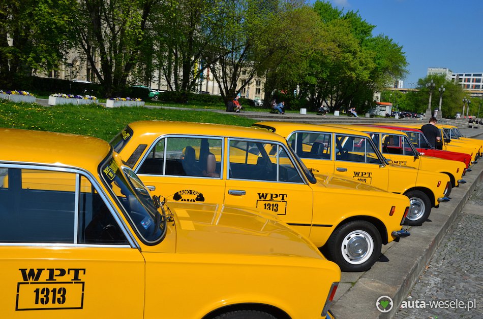 Samochód ślubny Warszawa Fiat 125p WPT 1313 autawesele.pl