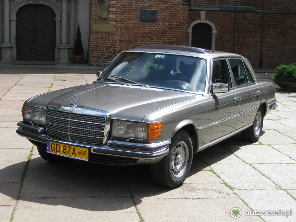Samochód ślubny Gdańsk Mercedes W116 450 SEL