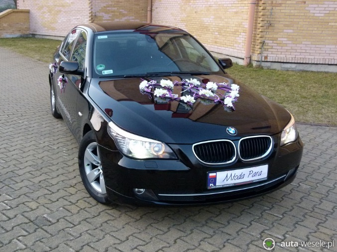 Nowoczesne auto ślubne - BMW