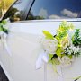 Dekoracja samochodu na ślub