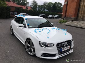 AUDI A5 Sportback S-LINE 5 drzwiowe białe - zdjęcie pojazdu