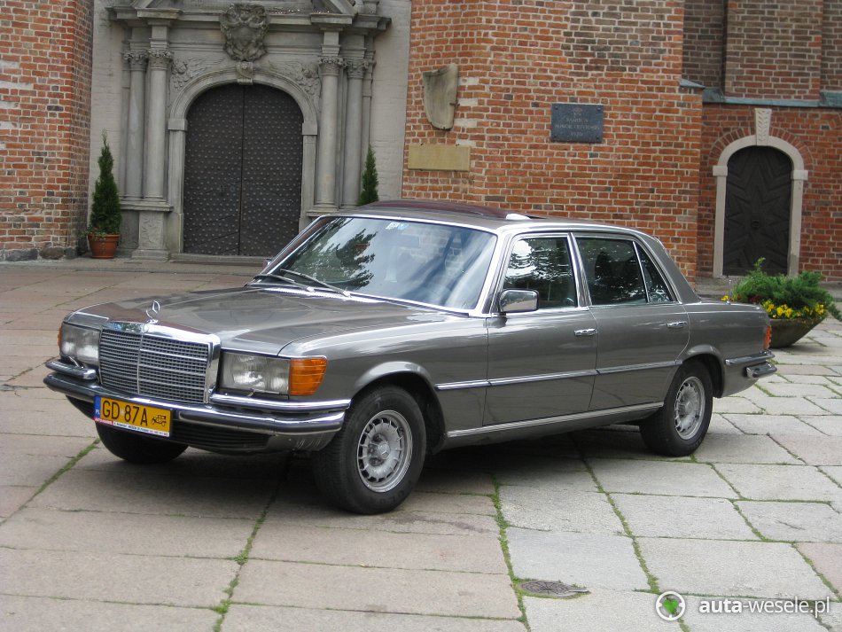 Samochód ślubny Gdańsk Mercedes W116 450 SEL