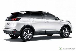 Biały SUV Peugeot 3008 NOWY WYGLĄD Kraków - zdjęcie pojazdu