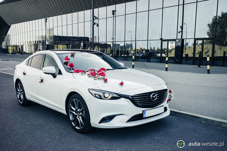 Samochód ślubny Katowice Mazda 6 auto do ślubu auta