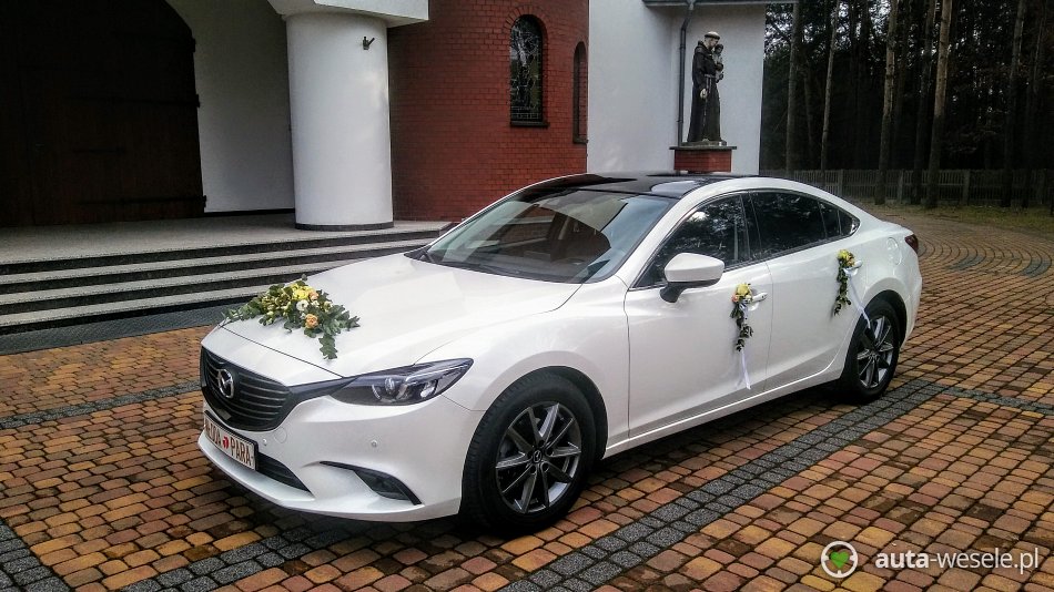 Samochód ślubny Katowice Mazda 6 auto do ślubu auta